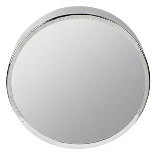 Khal Shiny Nickel Round Mirror