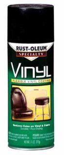 RUST OLEUM 1909 830 VINYL SPRAY PAINT (pack of 6)  Rust Oleum Vinyl Black Paint  Patio, Lawn & Garden