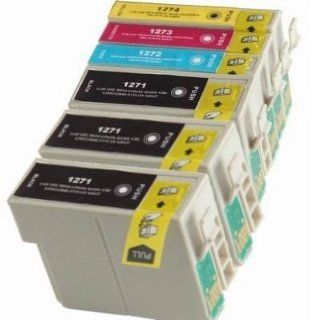 Estoreimport  6 Packs Compatible T127 T127120 Ink for Epson Workforce 60 545 630 633 635 840 845 Nx 625(3 Black, 1 Cyan, 1 Magenta, 1 Yellow)