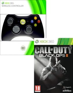Call of Duty Black Ops 2 Bundle Includes Xbox 360 Black Wireless Controller      Games Accessories