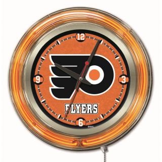 Holland Us Nhl Neon Logo Clocks