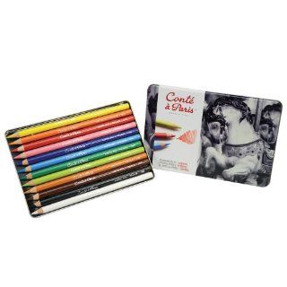 Cont  Paris Pastel Pencils with 12 Assorted Colors