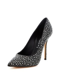 Rhinestone Beaded Pump by Casadei