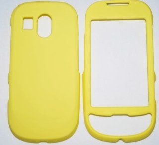 Samsung Caliber / R850/R860 smartphone Rubberized Hard Case   Yellow Cell Phones & Accessories