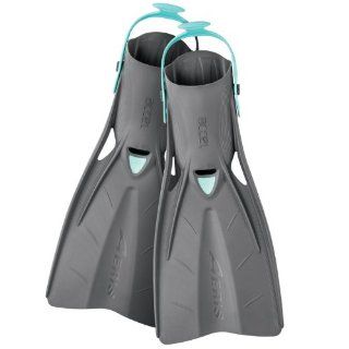 New AERIS Accel Open Heel Scuba Diving & Snorkeling Travel Fins   Black with Teal Straps (Size XL/2XL 12+)  Diving Swim Fins  Sports & Outdoors