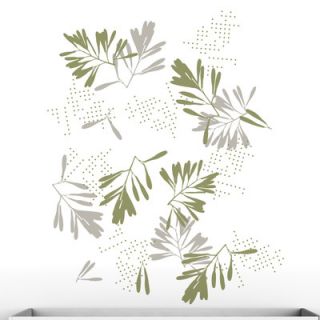 LittleLion Studio Mural Pressed Leaves Wall Decal DCAL VL MD 047 W CC Color 