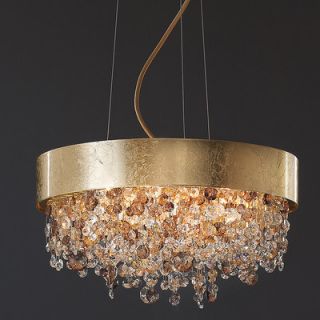 Masiero Ola 6 Light Pendant OLA S6 40 Finish Gold Leaf