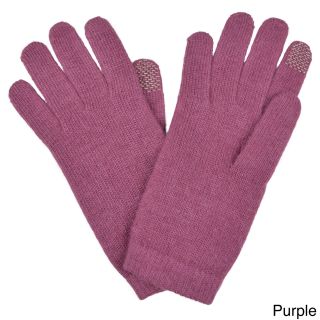 Portolano Womens Touch Screen Wool Blend Gloves