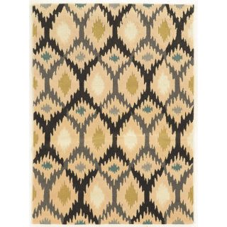 Trio Collection Light Ikat Blue Rug (2 X 3)