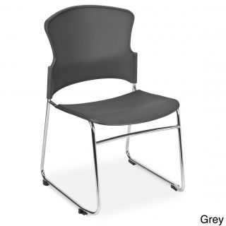 Ofm Plastic And Steel Multi use Stackable Chair (pack Of 4)
