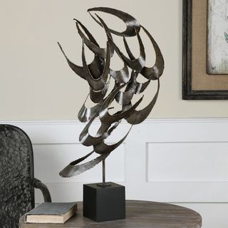 Daja Antiqued Silver Abstract Figurine