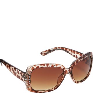 Steve Madden Sunwear Rectangular Stone Embellished Sunglasses