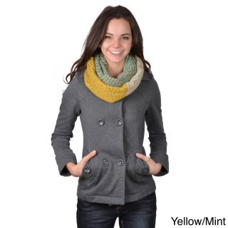 Journee Collection Womens Colorblocked Knit Figure 8 Scarf