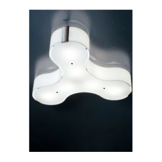 Studio Italia Design Tris Wall / Ceiling Light in Chrome Frame TRIS WALL/CEIL