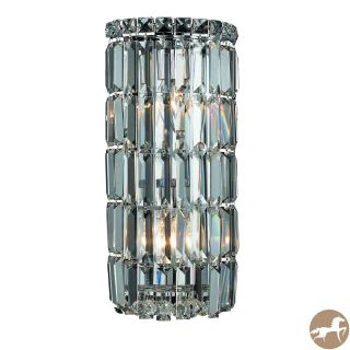 Christopher Knight Home Lausanne 2 light Royal Cut Crystal/ Chrome Wall Sconce