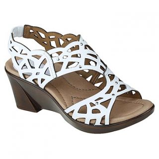 Earth Camellia  Women's   White Grained Leather