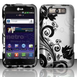 LG Connect 4G MS840 / LG Viper 4G LS840 Case (MetroPCS / Sprint) Sensational Flower Hard Cover Protector with Free Car Charger + Gift Box By Tech Accessories Cell Phones & Accessories