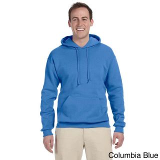 Jerzees Mens 50/50 8 ounce Nublend Fleece Hooded Sweatshirt Blue Size XXL