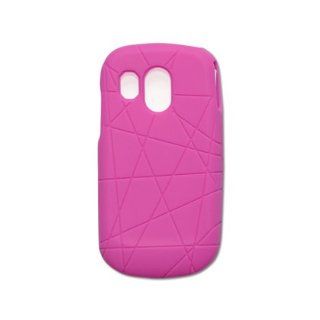 Fashionable Perfect Fit Soft Silicon Gel Protector Skin Cover (Faceplate/Snap On) Rubber Cell Phone Case with Screen Protector for Samsung SCH R860 Caliber MetroPCS   Hot Pink Cell Phones & Accessories
