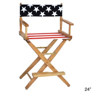 Extra wide Premium American Flag Directors Chair
