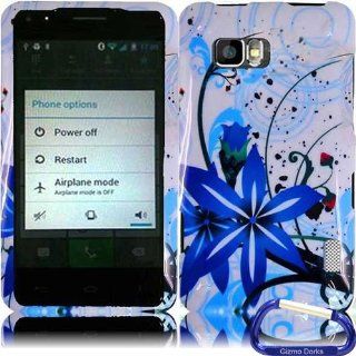 Gizmo Dorks Hard Skin Snap On Case Cover for the LG Mach LS860, Blue Splash Cell Phones & Accessories