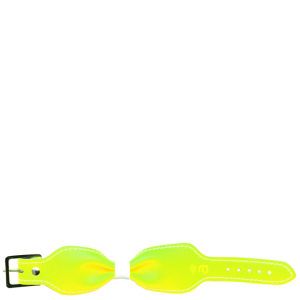 Anna Lou of London Limited Edition Leather Bow Bracelet   Neon Yellow      Womens Accessories