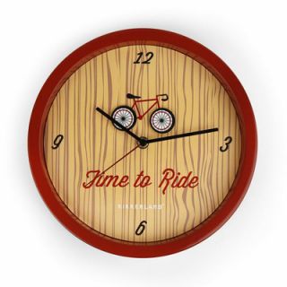 Kikkerland Time to Ride Wall Clock CL44