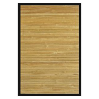 Solid Bamboo Area Rug   Natural (4x6)