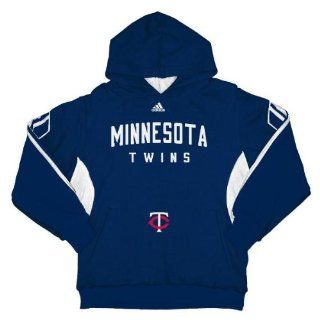 Minnesota Twins Youth Adidas Navy 3 Stripe Hooded Sweatshirt  Sports Related Merchandise  Sports & Outdoors