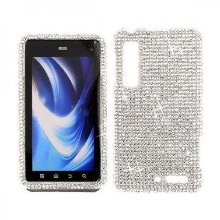 Silver BLING COVER CASE SKIN 4 Motorola DROID 3 XT862 Cell Phones & Accessories