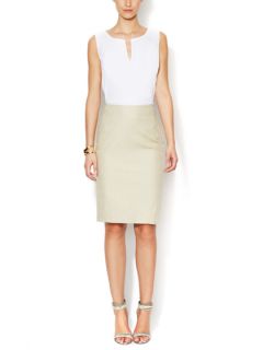 Cotton Tweed Pencil Skirt by Piazza Sempione