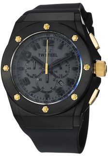 TW Steel TW685  Watches,Mens Black Dial Blac Rubber, Casual TW Steel Quartz Watches