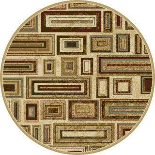 Lagoon Ivory Transitional Area Rug (710 Round)