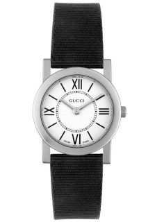 Gucci YA052501  Watches,Womens  5200 Series Black Fabric White dial, Luxury Gucci Quartz Watches