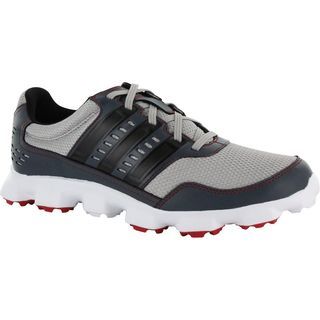 Adidas Adidas Mens Aluminum Black/dark Onyx Crossflex Sport Spikeless Golf Shoes Grey Size 9