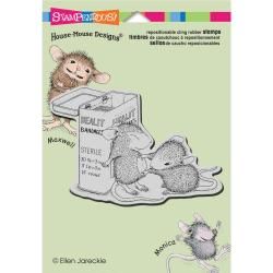 Stampendous House Mouse Cling Rubber Stamp 5.5 X4.5 Sheet   First Aid