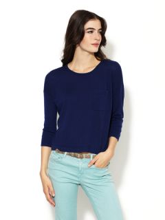 Cashmere Elbow Patch Sweater by Autumn Cashmere