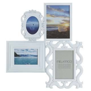 Melannco Melannco White 4 image Multi profile Collage Frame White Size Other