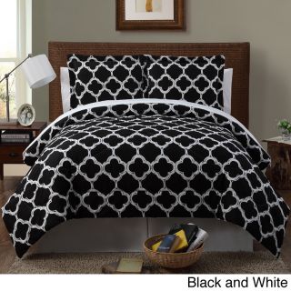 Victoria Classics Galaxy 8 piece Reversible Bed In A Bag With Sheet Set Black Size King
