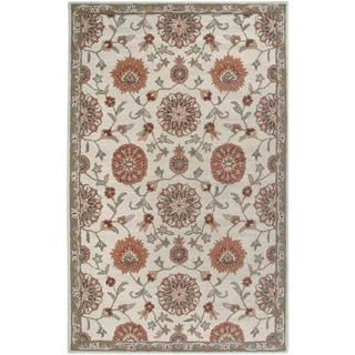 Hand tufted Handicraft Imports Aisling Beige Wool Blend Area Rug (8 X 10)