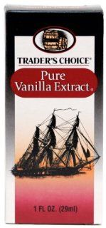 Trader's Choice Vanilla Extract, Pure, 1.00 Ounce (Pack of 12)  Vanilla Beans Spices And Herbs  Grocery & Gourmet Food