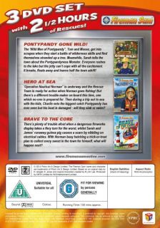 Fireman Sam Fire Crew Pack   PontyPandy Gone Wild, Hero at Sea and Brave to the Core      DVD