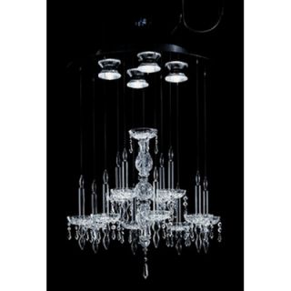 Facon De Venise Limelight Ceiling Lamp 3QLL12.4 Finish Transparent / Black