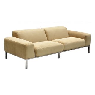 Makey Beige Corduroy Sofa