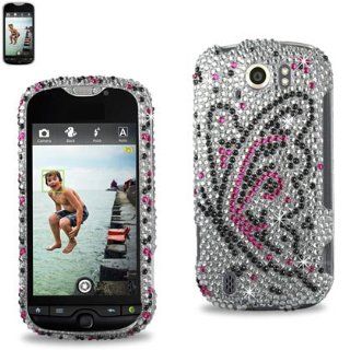 Reiko DPC HUAWEIM865 75 Fashionable Premium Bling Diamond Protective Case for Huawei Ascend II (M865)   1 Pack   Retail Packaging   Silver Cell Phones & Accessories