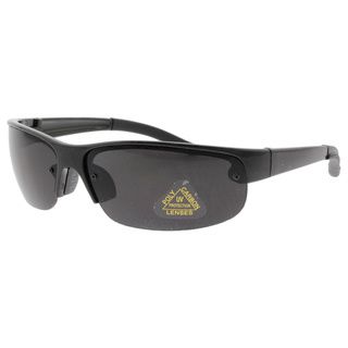 Echelon Mens Black Sport Sunglasses