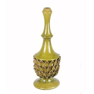 Privilege Green Ceramic Vase