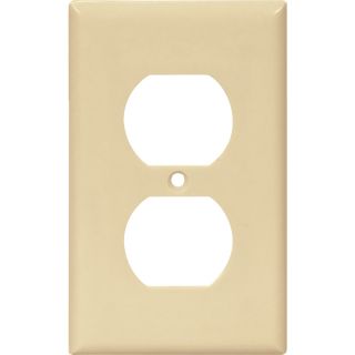 Cooper Wiring Devices 10 Pack 1 Gang Ivory Standard Duplex Receptacle Plastic Wall Plates