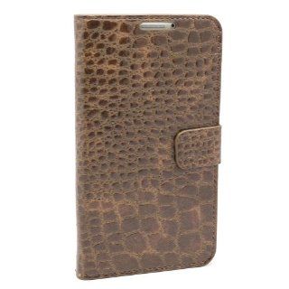 Pdncase Samsung N7105 Case Premium Leather Cover Wallet Type Compatible for Samsung Galaxy Note 2 Colour Brown Cell Phones & Accessories