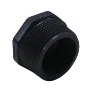 Spears 850 015 PVC Schedule 80 Plugs, MIPT, 1 1/2 Inch Industrial Pipe Fittings